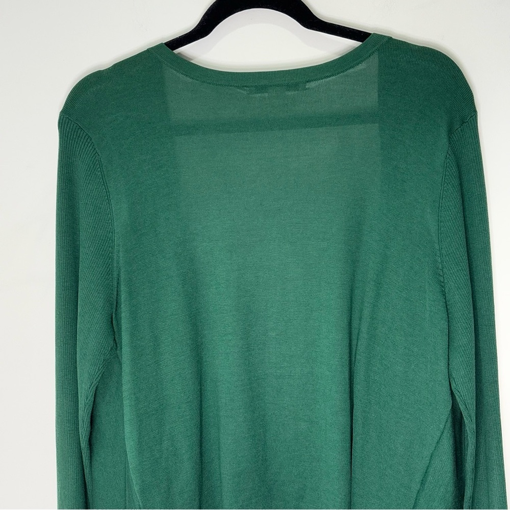 Kenneth Cole Classic Drape Open Front Sweater Cardigan Silk Blend Size XL *A45 - Picture 11 of 16